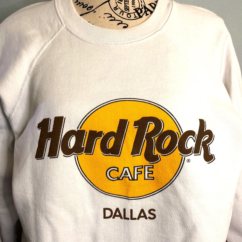 ‼️SOLD HARD ROCK CAFÉ Dallas Crew Neck Sweatshirt - Picture 5 of 7